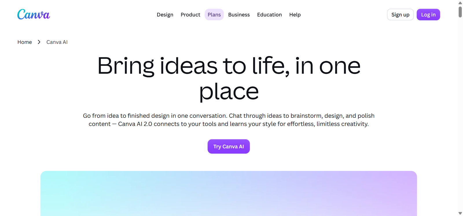 Canva AI graphics and presentation tools