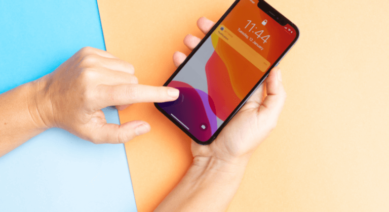 Iphone in hand