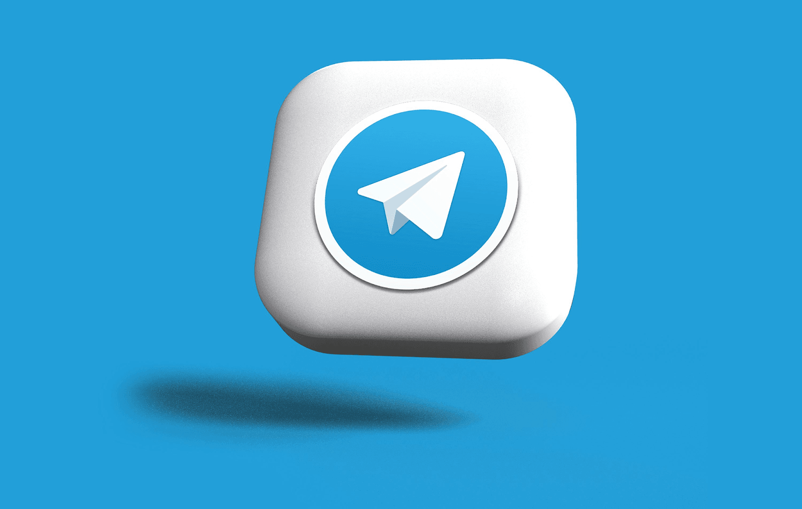 Logo of Telegram, messenger app.