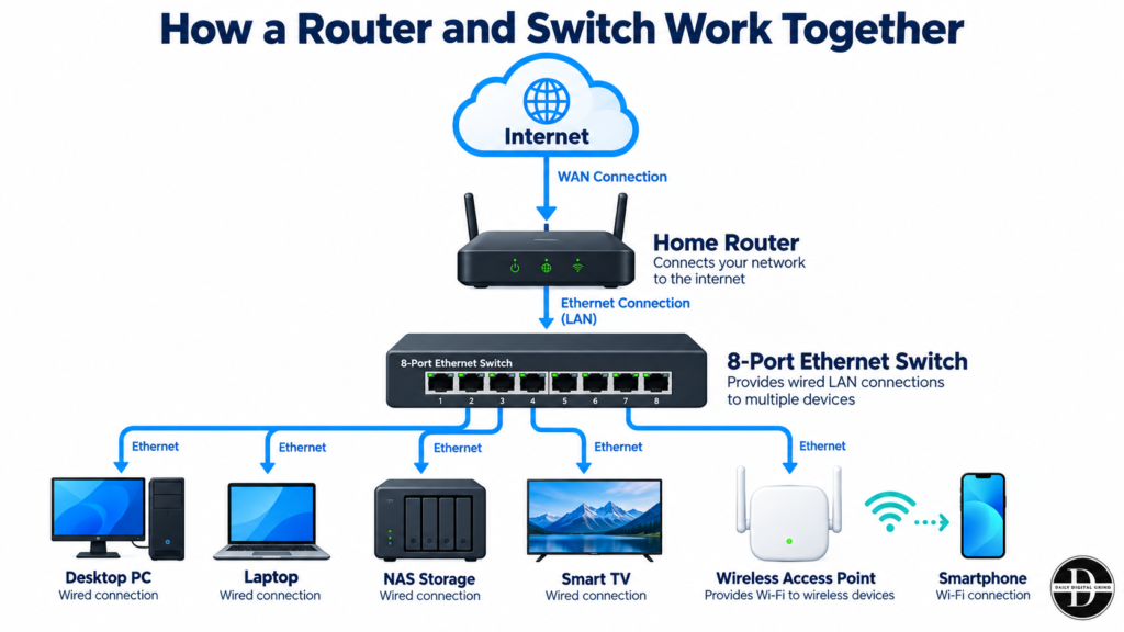 Router and Switch Network Diagram