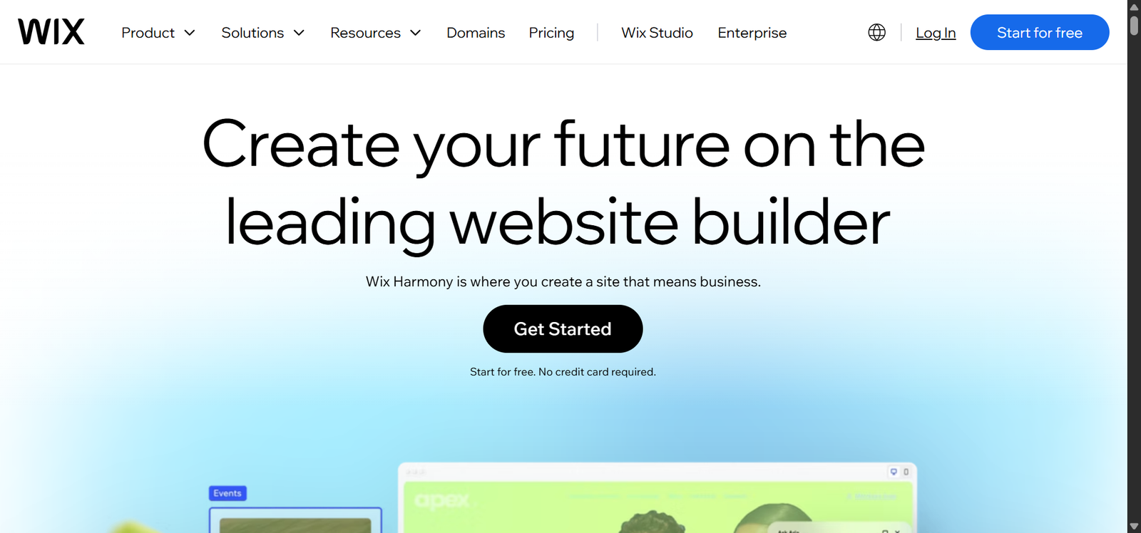 Wix blog builder interface