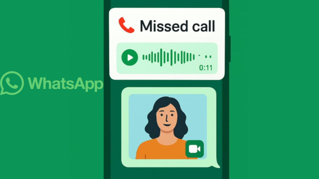 WhatsApp voice call goes unanswered, callers now see a simple prompt to record a voice message instantly
