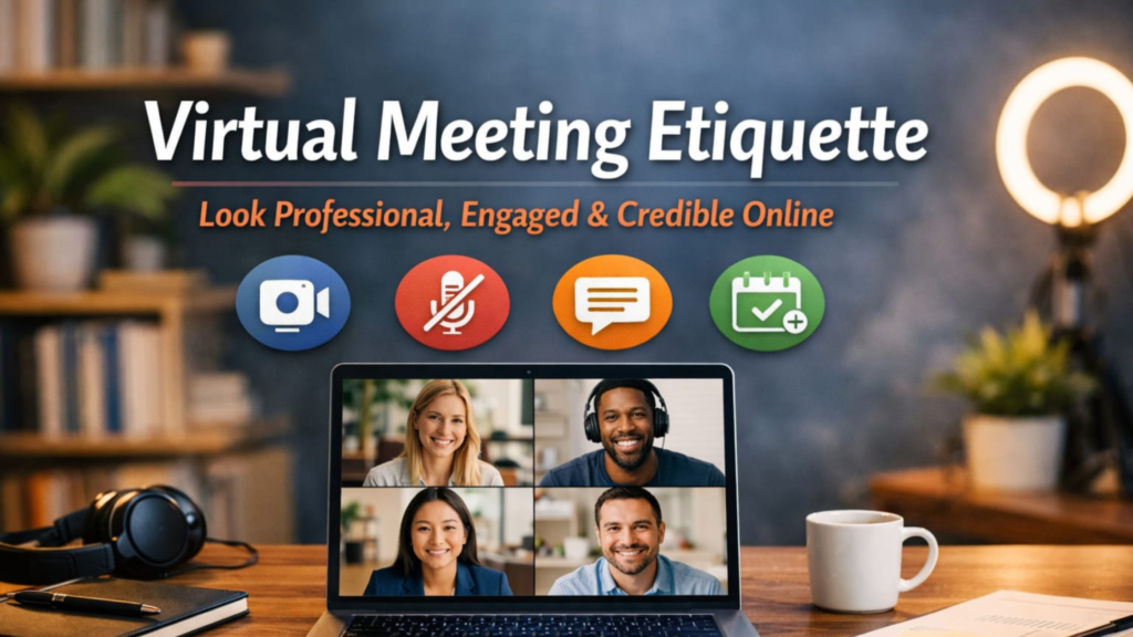Virtual Meeting Etiquette: To Look Professional, Engaged, and Credible Online