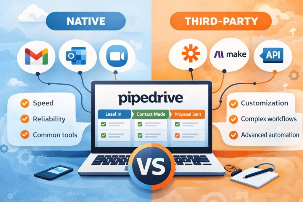 Native vs Third-Party Pipedrive CRM Integrations