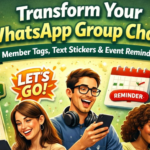 Transform Your WhatsApp Group Chats with Member Tags, Text Stickers, Event Reminders & Smart Collaboration Tools