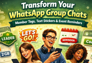 Transform Your WhatsApp Group Chats with Member Tags, Text Stickers, Event Reminders & Smart Collaboration Tools