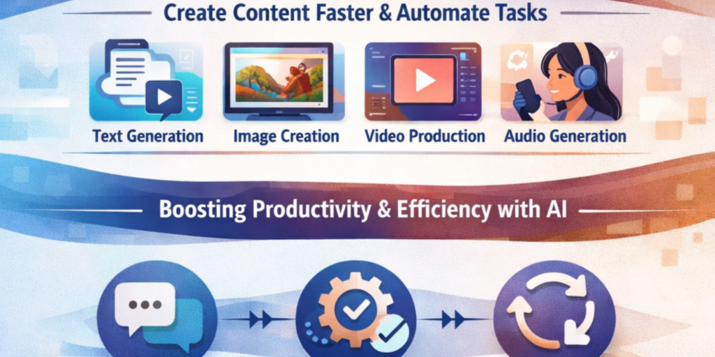 generative AI tools boost productivity, content efficiency, and enterprise productivity across everyday workflows