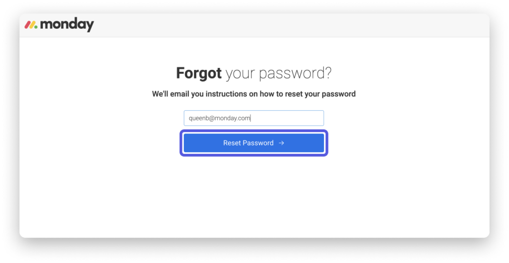 What Happens If You Forget Your monday.com Password
