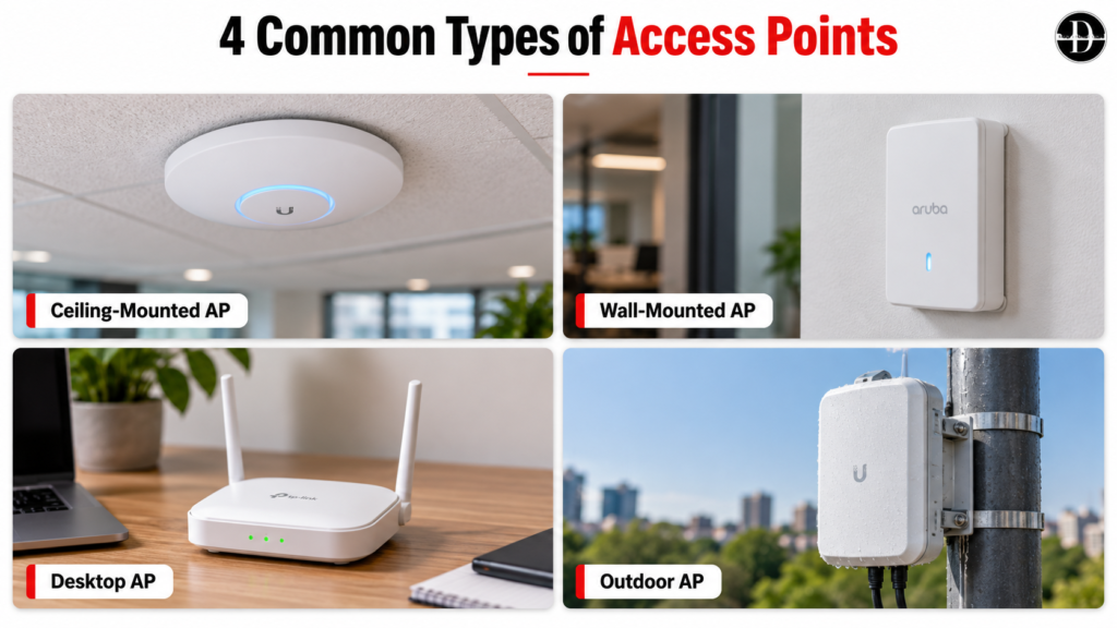 Four common Wi-Fi APs