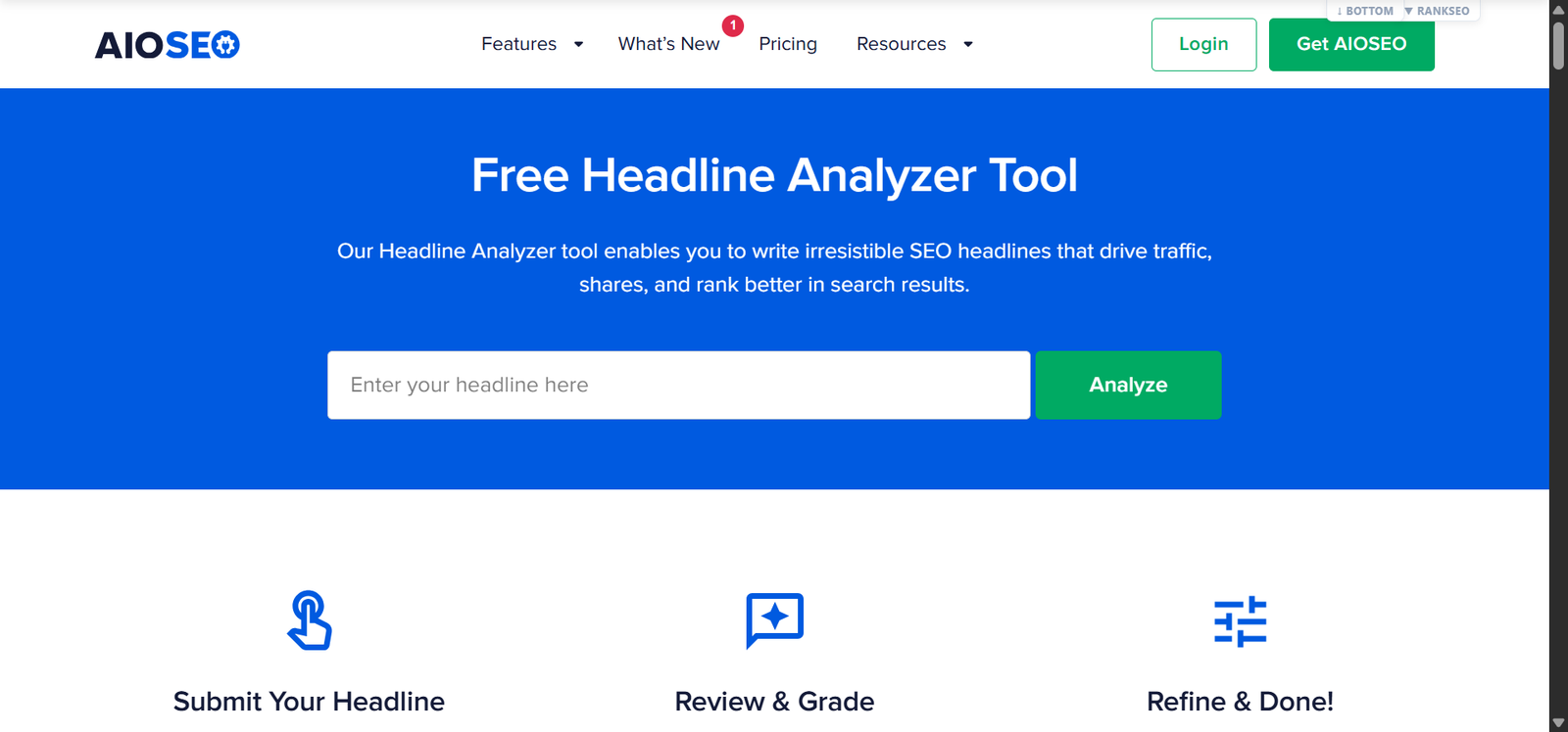 AIOSEO Headline Analyzer