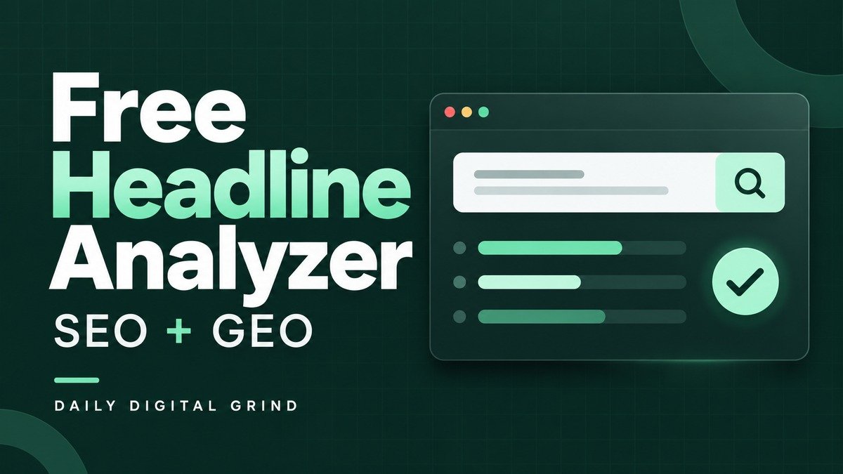 DDG Free Headline Analyzer for SEO + GEO