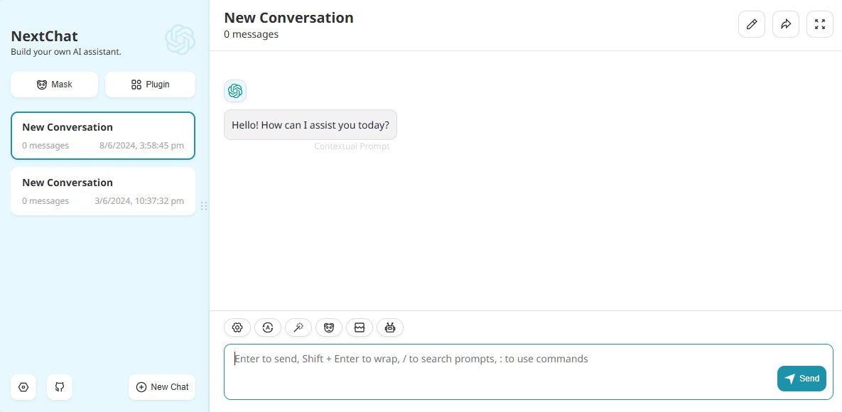 NextChat open-source AI chat interface