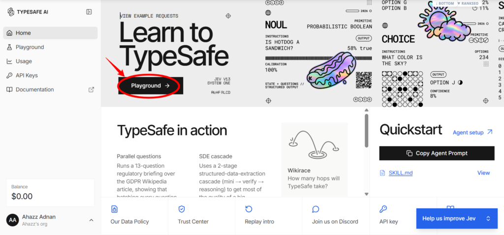 TypeSafe AI Playground